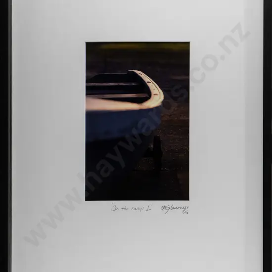 illegible signature '06- framed photograph "On the ramp 1" H-150