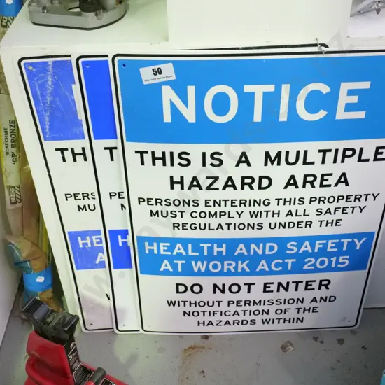 health and safety hazard signs