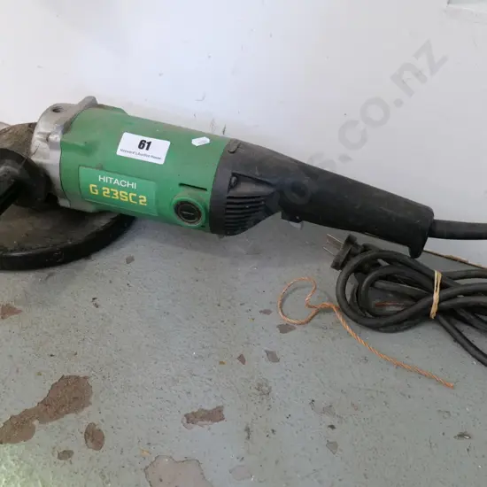 large Hitachi angle grinder