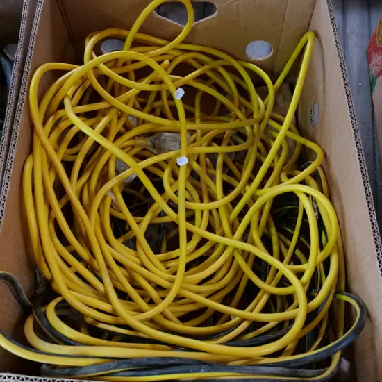 box of extension cords