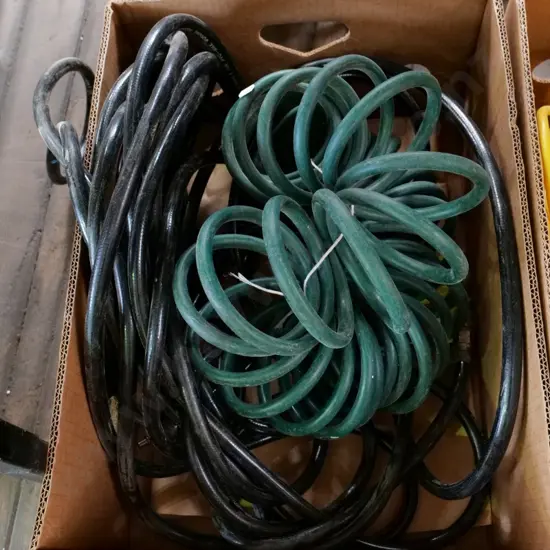 box; air hose, garden hose