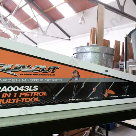 cased as-new Qualcut 4 in 1 petrol multi tool