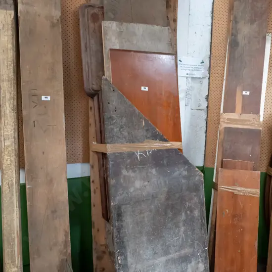 various lengths of timber - kauri and mahogany  L-2500