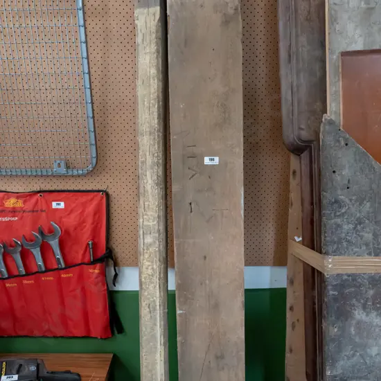 1x rimu beam, 1x kauri beam 2200x 240 x 100