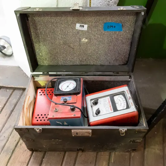 vintage equipment case electrical testers