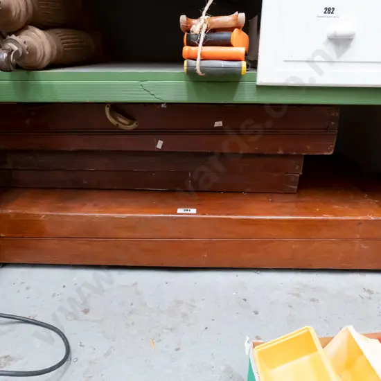 3x mahogany carcasses for table top billiard games