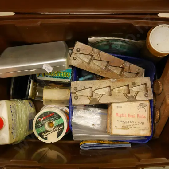 fishing box and contents