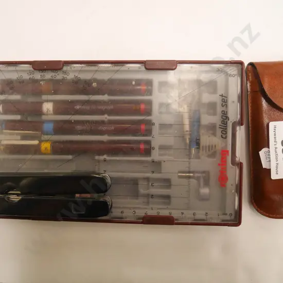 part technical drawing set, pocket multi-tool