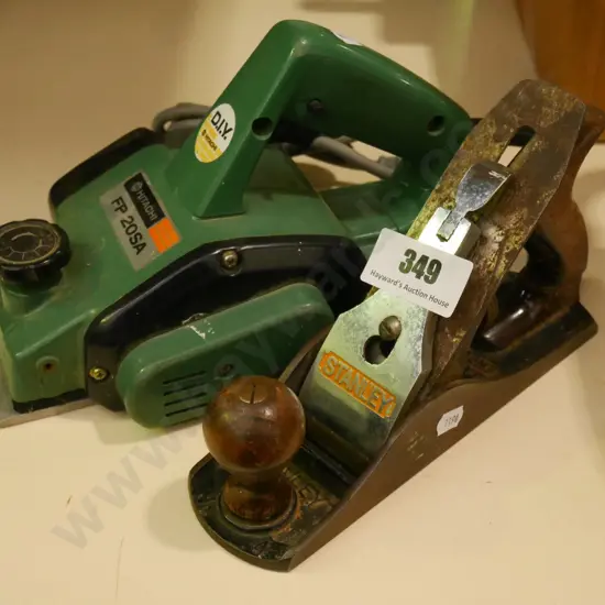 Hitachi electric planer, Stanley hand plane