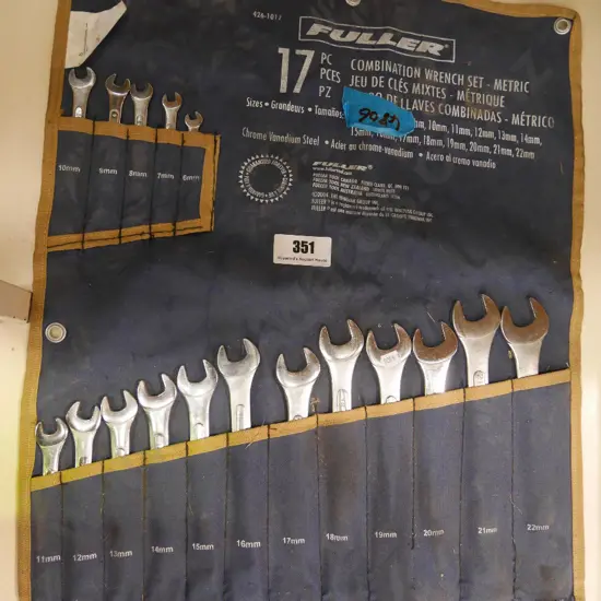 Fuller 17 piece combination wrench set