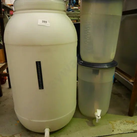home brew and distiller equipment, 1 x 2 tier and 1x 60L