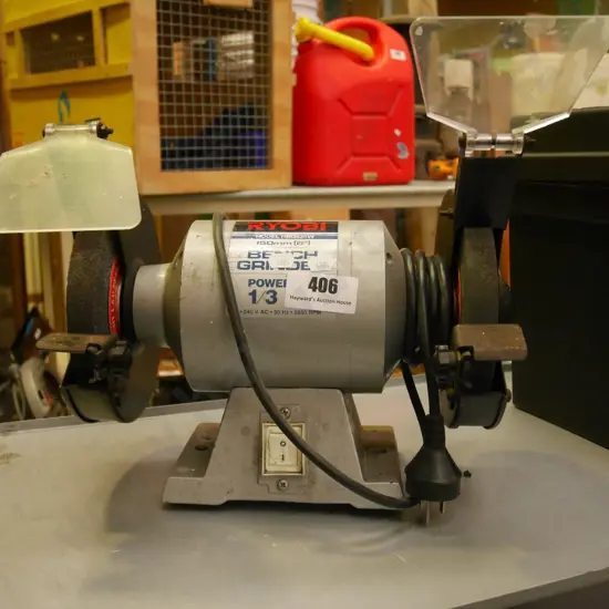 6" bench grinder on metal stand
