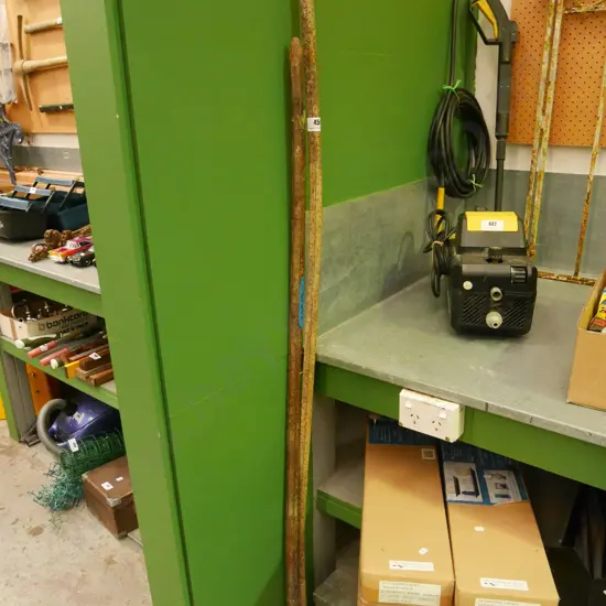 2x rusty digging bars