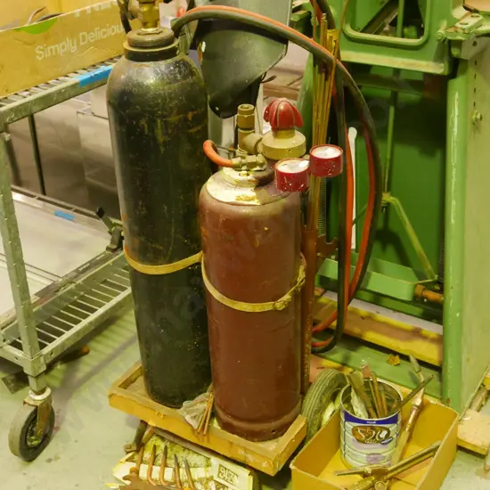 mig welding eqipment, torches, mask, valves etc