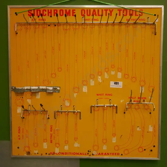 Sidchrome wall mounted ring spanner holder