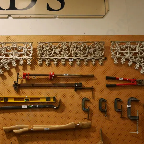 4 pieces of cast iron fret work