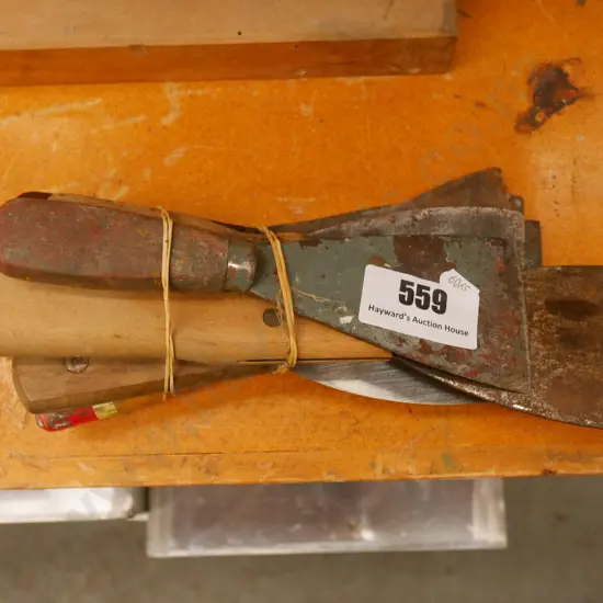 bundle of paint scrapers