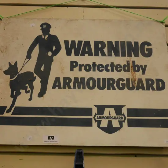 Armour Guard security sign