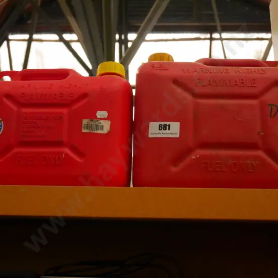 2 petrol containers