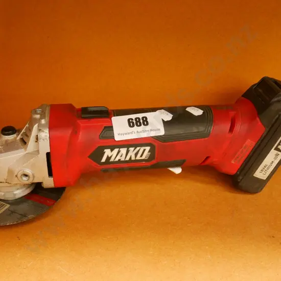 Mako angle grinder - no battery charger