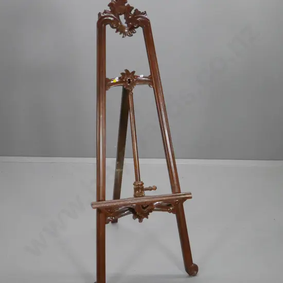 reproduction heavily carved mahogany easel H-1520 W-510