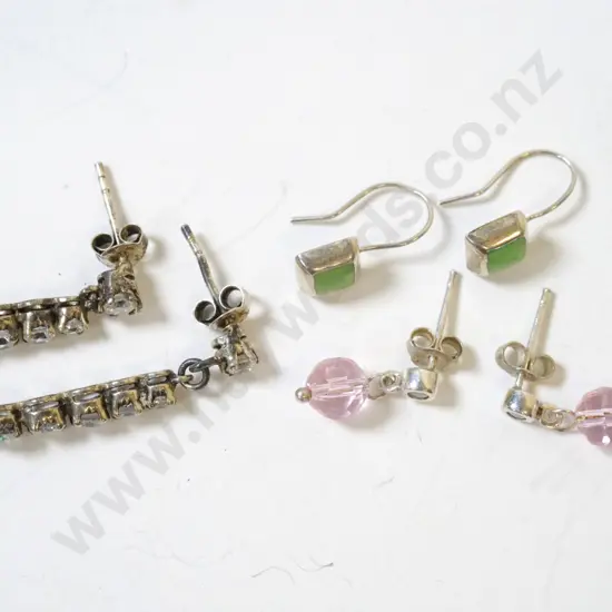 3 pairs of of earrings