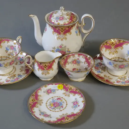 Shelley 'Sheraton' pattern early morning tea for two