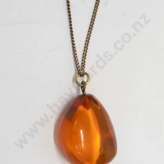 amber necklace chain stamped 925