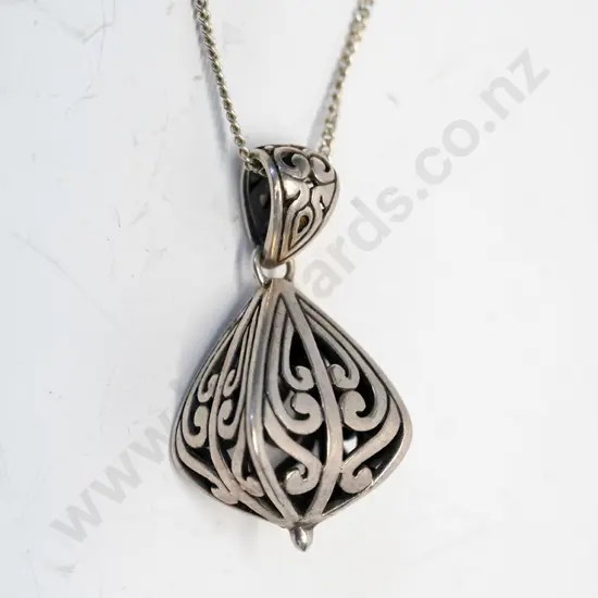 silver necklace stamped 925