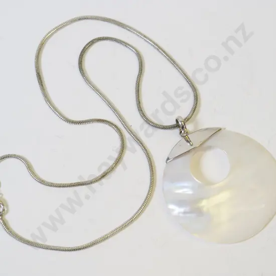 silver necklace stamped 925