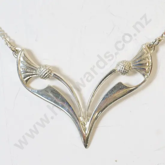 silver necklace stamped 925