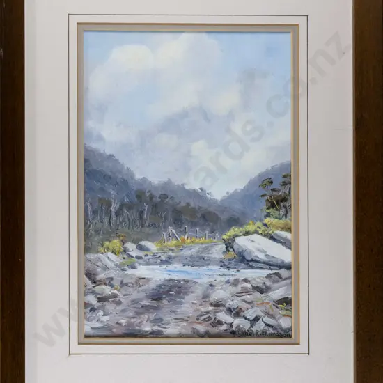 Ethel Richardson - framed oil - landscape H-260 W-180