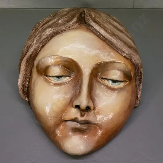 Donna Demente - paper mache mask H-570 W-480 D-200