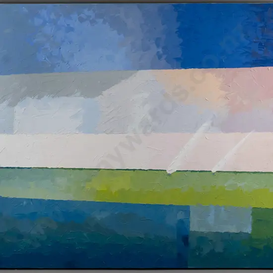 Kay Hunter 2003 - boxed oil on canvas "Sailing" H-920 W-1200