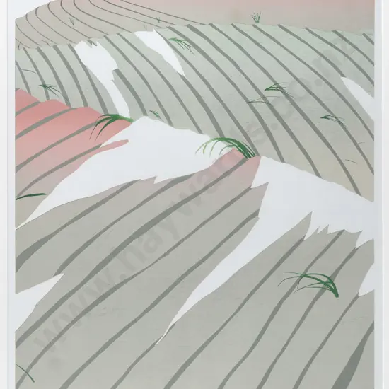 Deng Ming-Dao 1979 - framed screenprint 24/25 "Backshore" H-600 W-450