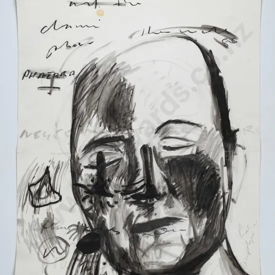 Ben Webb 1998 - mounted ink - portrait H-850 W-600