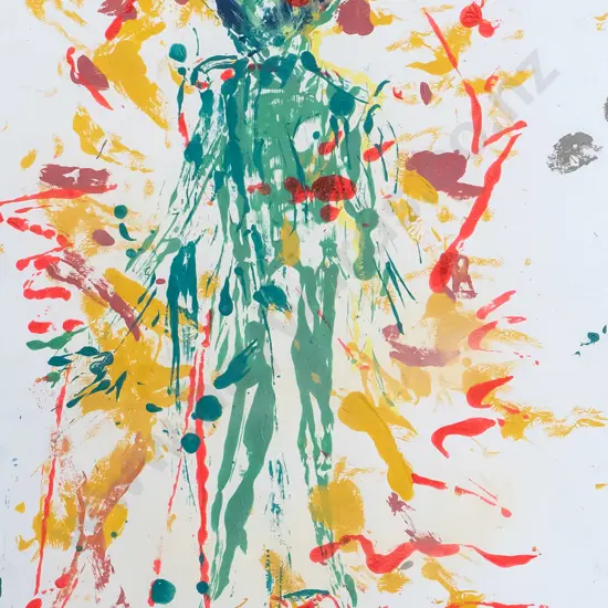 Philip James Frost 2017 - framed acrylic "On Fundamental reality Television" H-830 W-570