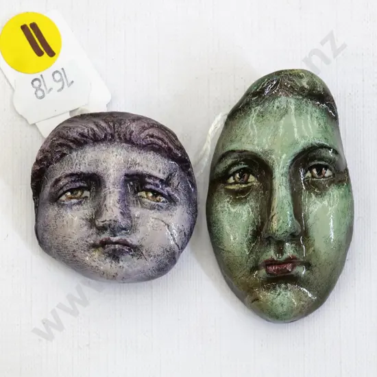 2x Donna Demente brooches Tallest H-59