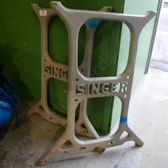 cast iron Singer sewing machine table ends