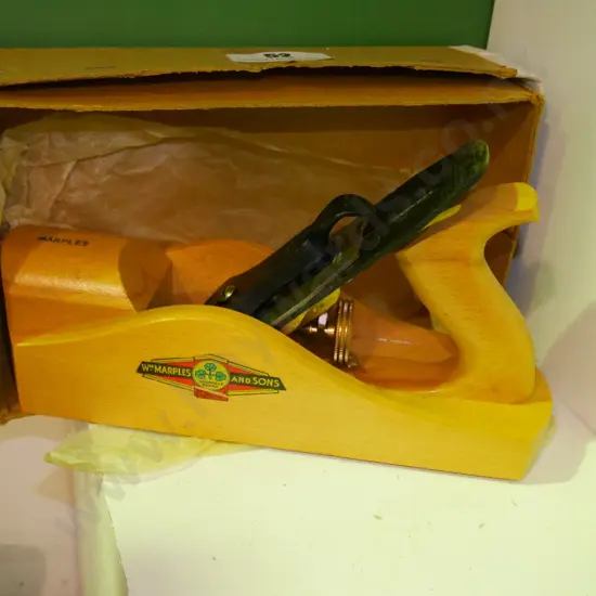 boxed Marples and Sons Shamrock wooden hand plane