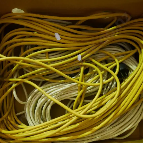 box of electrical leads