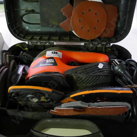 cased Black & Decker Sand Storm with accessories