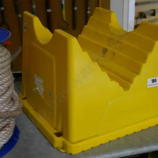 yellow plastic Steady Cut log holder