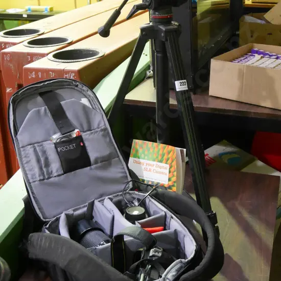 Solidex tripod, Nikon D50 digital camera with bags, accessories, 2 additional lenses