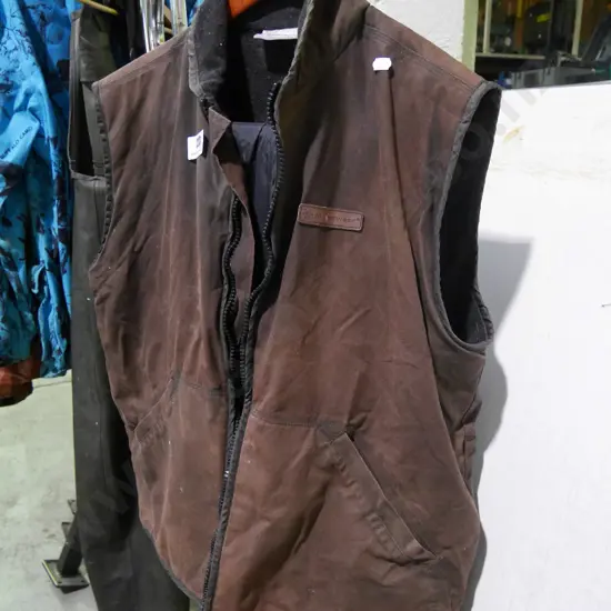large Norsewear oilskin vest and waterproof pants