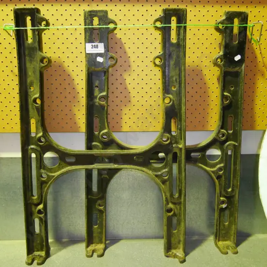 2 heavy duty industrial table stands
