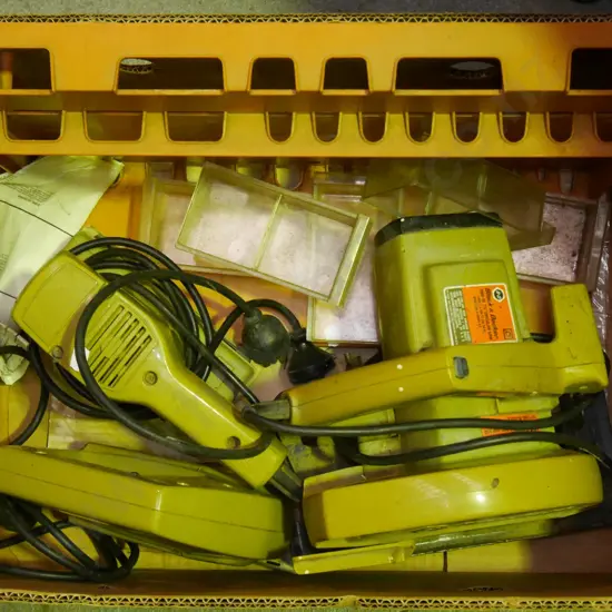 box; Black & Decker power tools, wall mounted storage unit