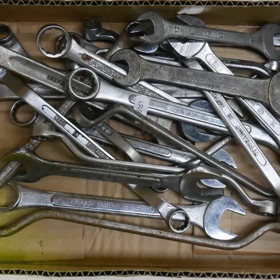 box; open end and ring spanners