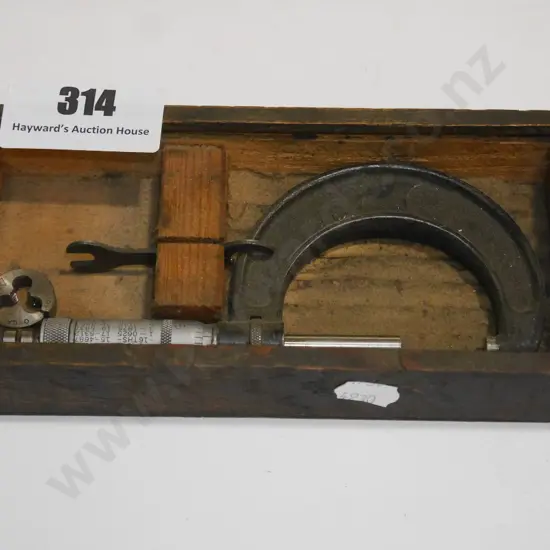 wood cased micrometer