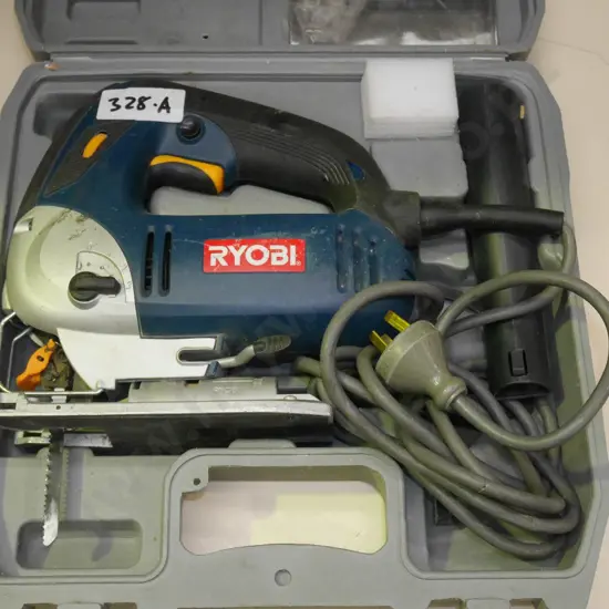 cased Ryobi jigsaw